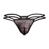 Secret Male SML031 Flower Laced G-String with hearts Sensual Men's Underwear