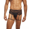 Secret Male SMU007 Flower Laced Peek-a-boo Lingerie with hearts Alluring Men's Underwear