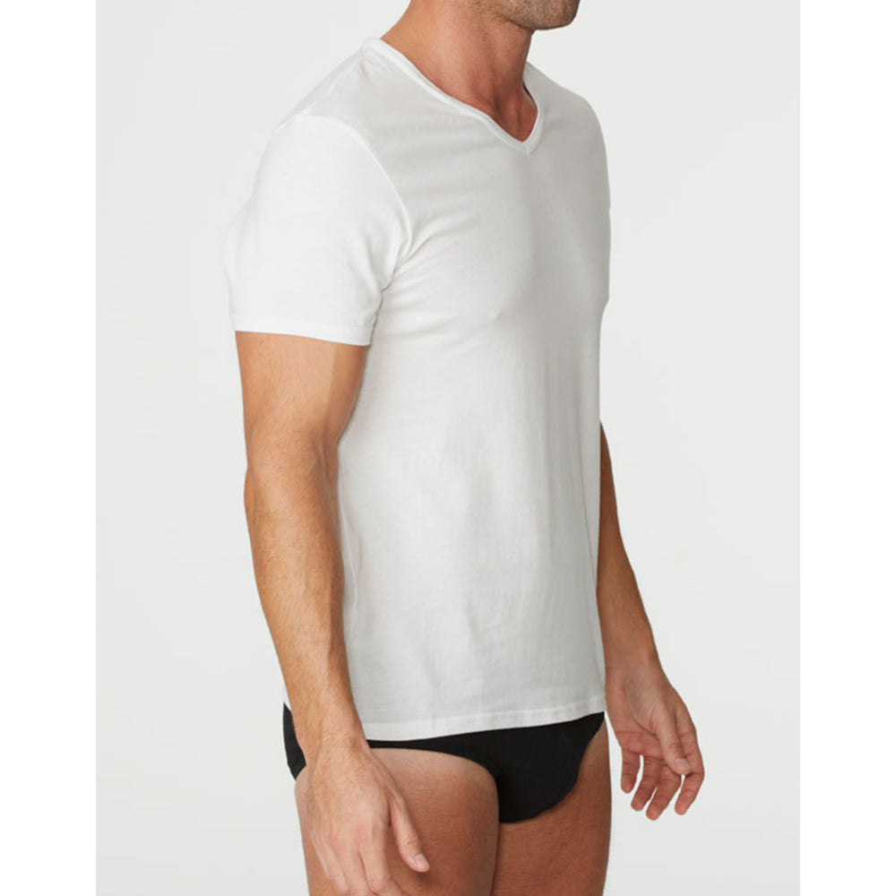 Parker & Max PMFPCS-TVN1  Classic Cotton Stretch V-Neck T-Shirt